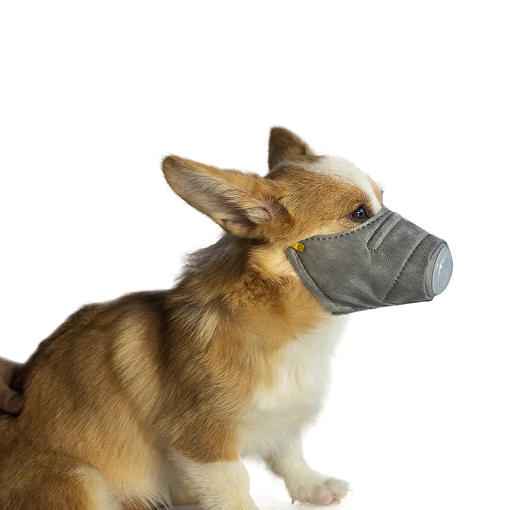 

3pcs Cute Solid Color Pet Dogs Mouth Muffle Breathable Anti-fog and Haze Dustproof Pet Protective Mask Anti-bite Non-woven Mask