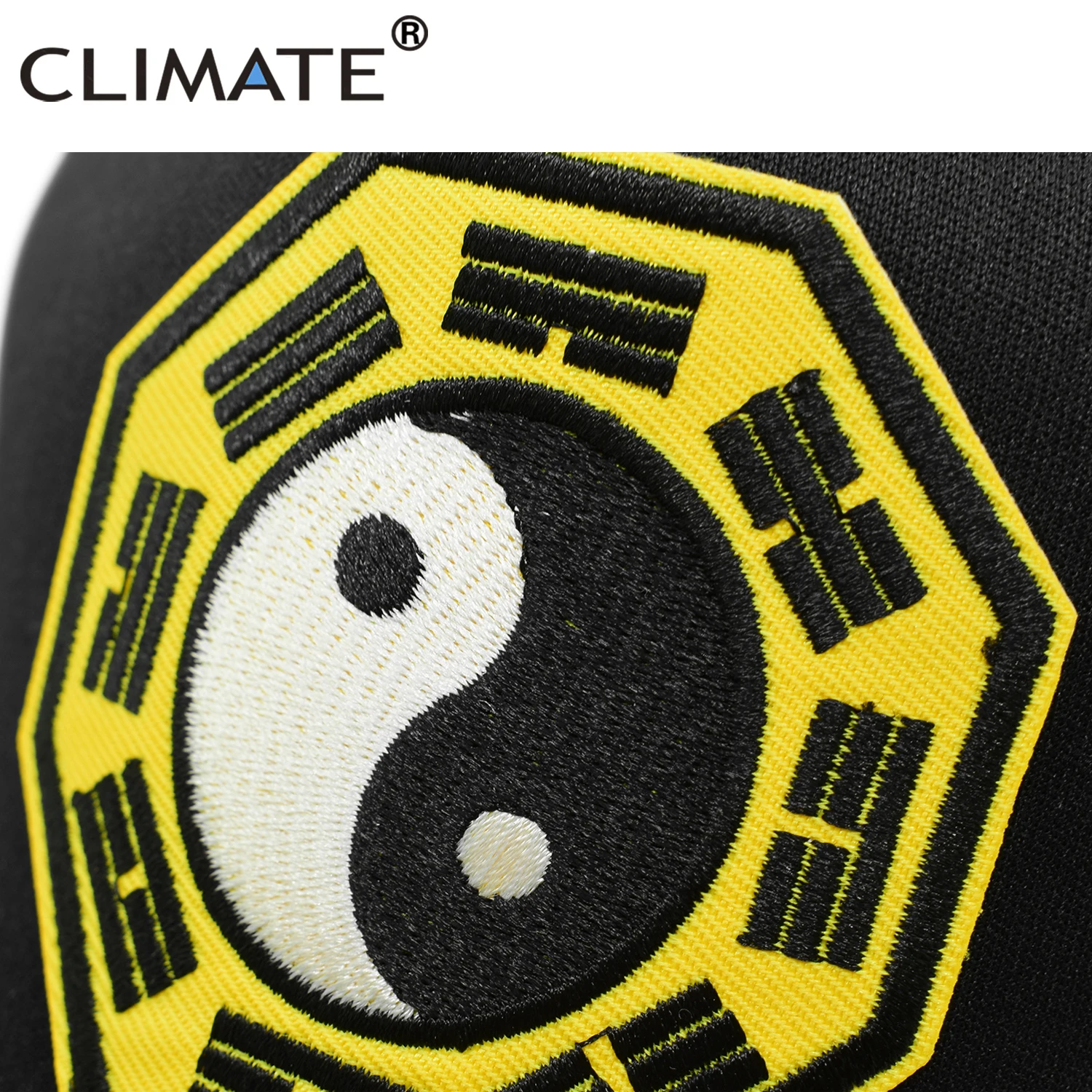 Колпачок CLIMATE Tai Chi Wushu для китайского мужчины черная крутая Кепка-тракер дышащая