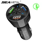 Зарядное устройство для автомобильного прикуривателя, 12 в-24 в, USB, быстрая зарядка QC 3,0, 3 USB-разветвителя, адаптер для Мобильный телефон DVR, GPS, MP3 зарядки