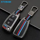 Чехлы для автомобильных ключей из цинкового сплава, складные корпуса с 3 кнопками и дистанционным управлением для Audi A1, A3, A6, Q2, Q3, Q7, TT, S3, S6, RS3, RS6