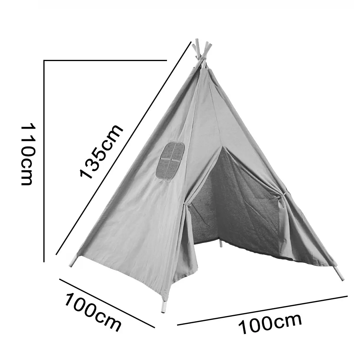 

1.1m/1.3m Portable Children's Tents Play House Kids Cotton Indian Play Tent Wigwam Child Little Teepee Room Decoration