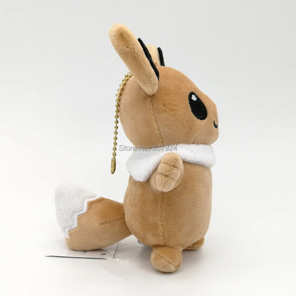 Новинка, 20 шт., Пикачу Eevee Croagunk Dedenne Gengar Larvitar Mimikyu, 4-5,5 дюйма, 10-14 см, плюшевый брелок-подвеска
