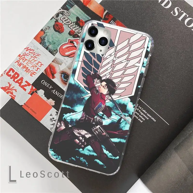 

attack on titan Levi Ackerman Shingeki Phone Case funda For iphone 12 5 5s 5c se 6 6s 7 8 plus x xs xr 11 pro max