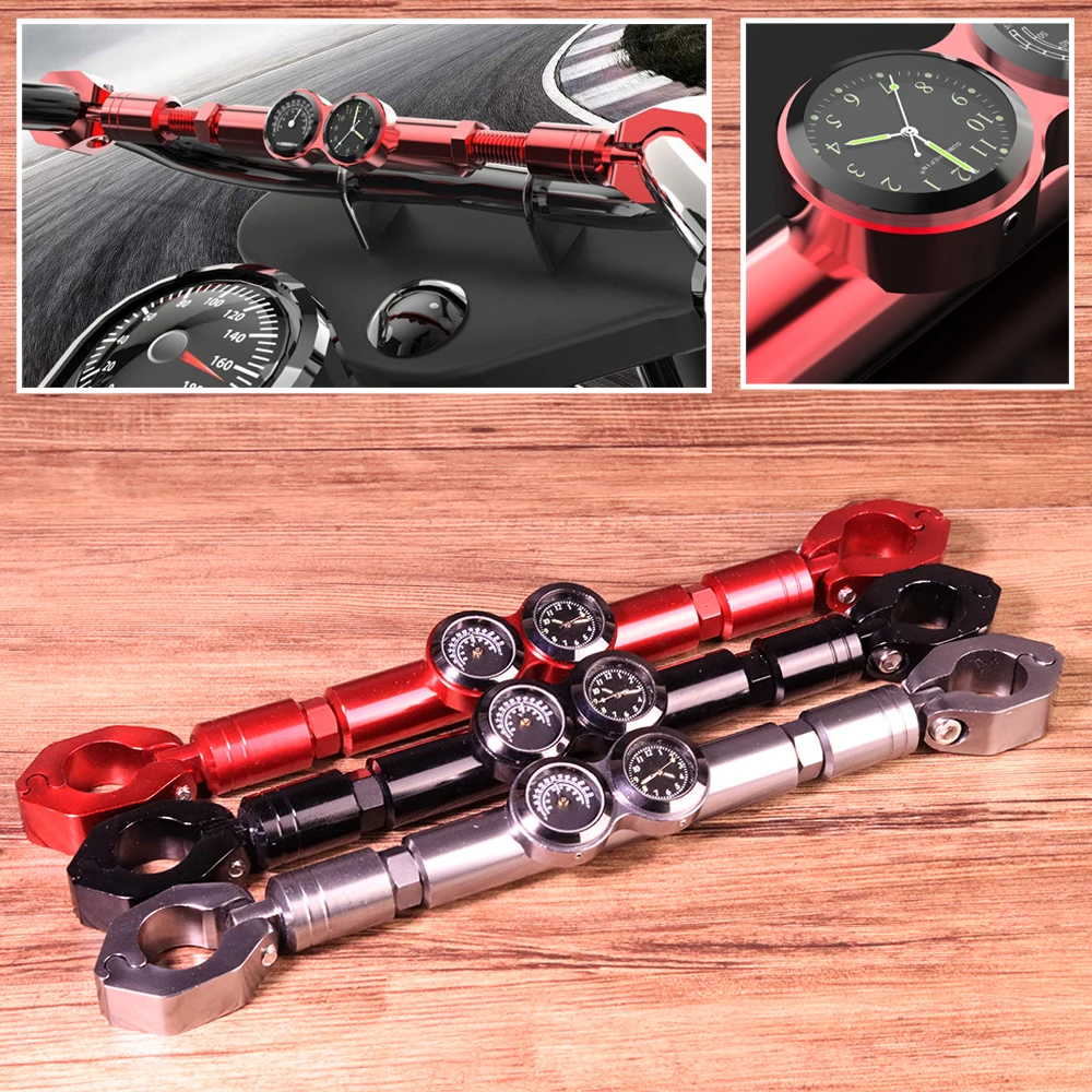 Удлинитель Руля Мотоцикла регулируемая Водонепроницаемая штанга с часами
