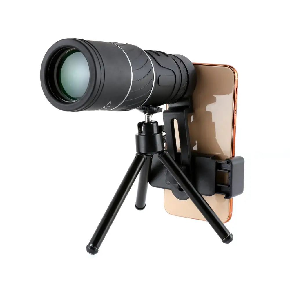 

16x52 Telescope High Definition Bak4 Monocular Day & Night Vision IPX7 Waterproof with Smartphone Holder & Tripod Bird Watching