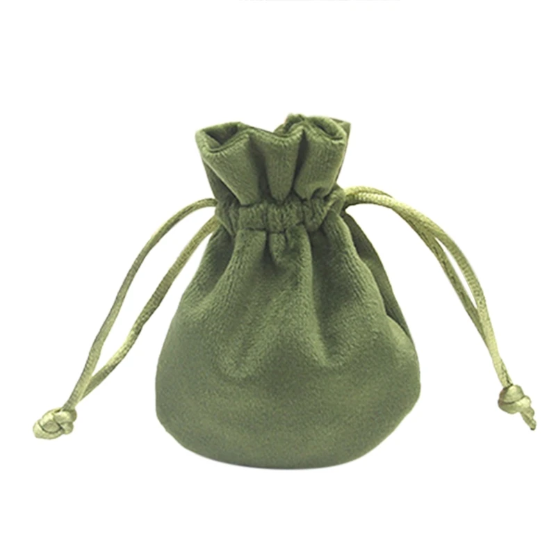 

Q1FF Dice Bag Packing Velvet Drawstring Pouches for Club/Party/Family DIY Games Accessories Toys Storage Bag Game Accessory