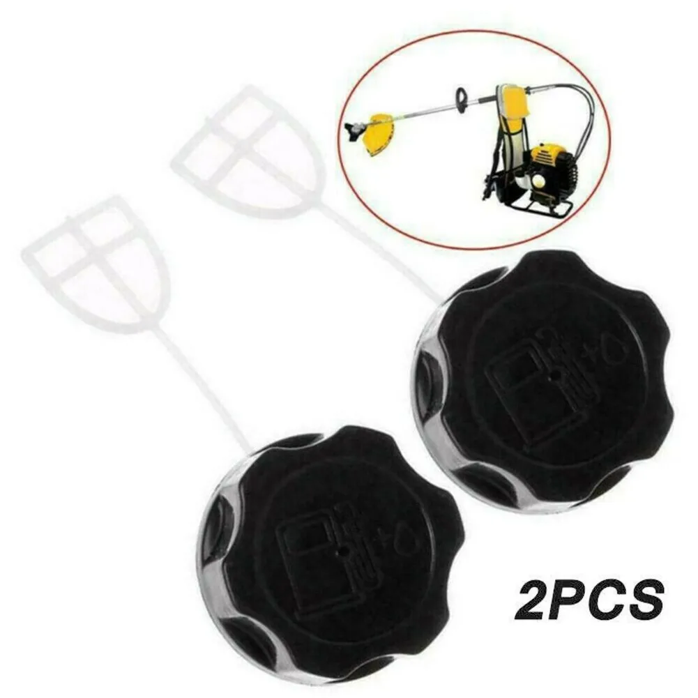 

2 Pcs Fuel Petrol Tank Cap Plastic Suitable For Strimmer/Hedge Trimmer/Brush Cutter Multi-Tool String Trimmer Parts