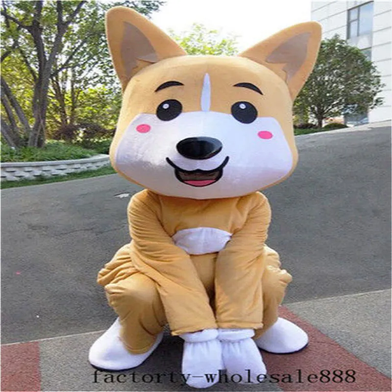 Хэллоуин рекламы Фурсьют желтый костюм лисы маскота костюмы для костюмированной