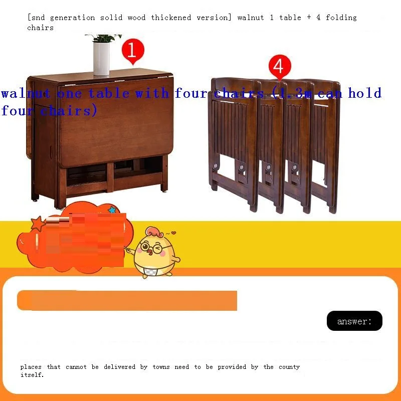 

Kids Dinning Set Small Apartment Stall De Jantar Eating Children Folding Desk Mesa Plegable Kitchen Furniture Dinner Table