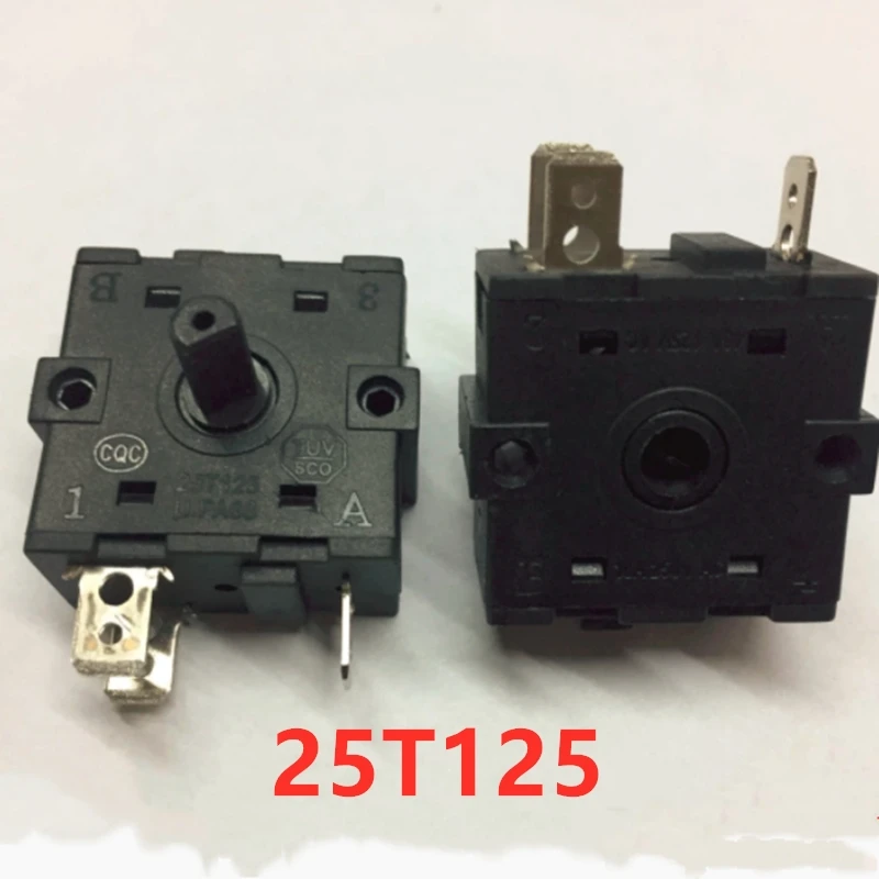 Interruptor de Mudança Pces Aquecedor Elétrico Óleo Ding 25t125 Pa66 Interruptor Aquecimento Triângulo Ciclo Engrenagem 5