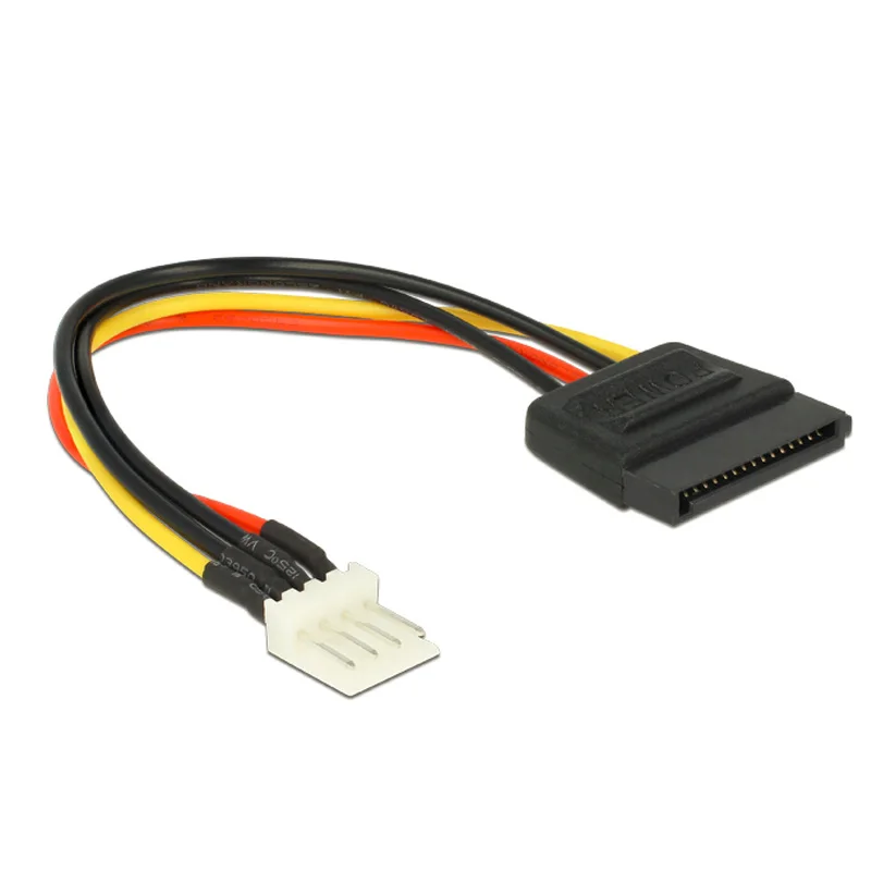 Мощность кабель SATA (15 контактов сосуд для 4 pin floppy мужской IDE HDD Кабель