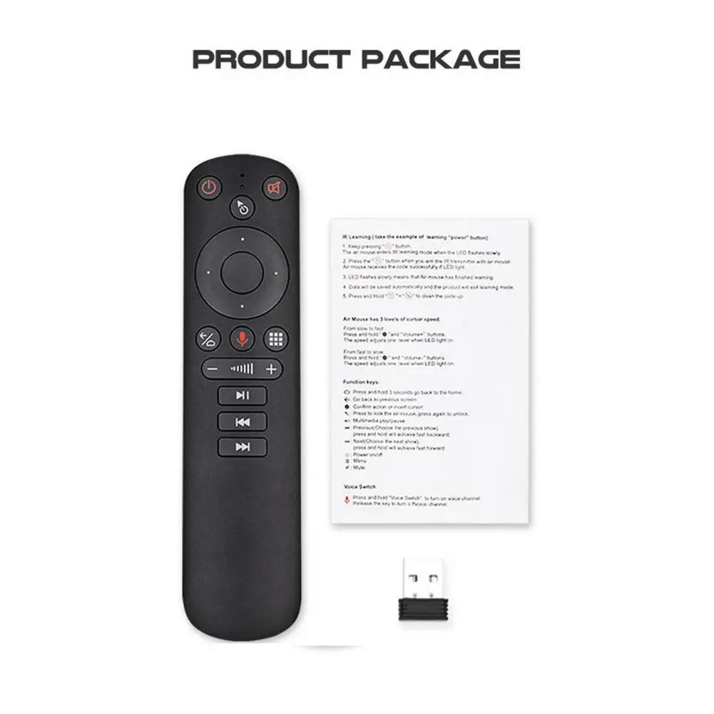 

G50S 2.4G Portable Smart Voice Remote Control Wireless Fly Air Mouse Gyroscope