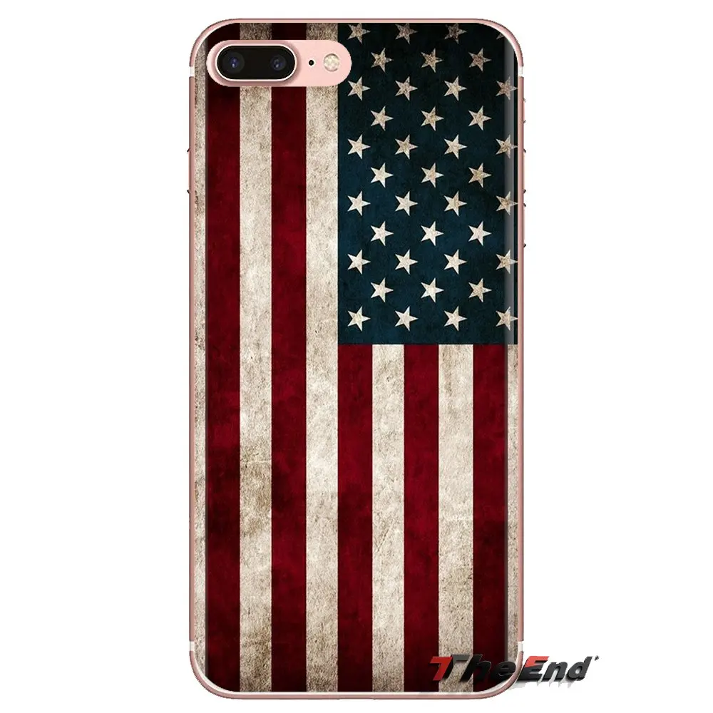 Мягкие прозрачные чехлы для iPod Touch Apple iPhone 4 4s 5 5S SE 5C 6 6S 7 8 X XR XS Plus MAX I love обои с флагом