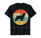 Футболка с Кокер-спаниелем-Ретро футболка с собакой кокер-спаниель хлопковая Футболка мужская летняя модная футболка европейского размера