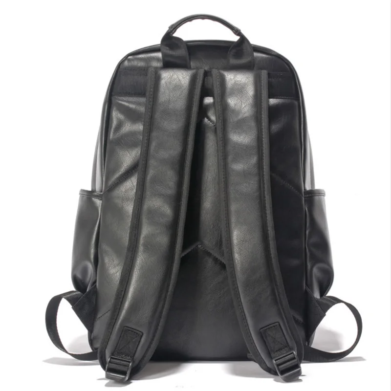 Мужской рюкзак для ноутбука кожаная школьная сумка высококачественный