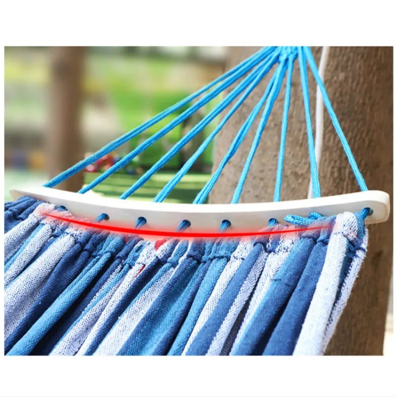 spesifikasi Portable Hammock Double Orang Kanvas Hanging Bed Outdoor Dengan Kelambu Anti Kursi Gantung Tempat Tidur Gantung Dewasa Rumah Perjalanan Camping Ayunan