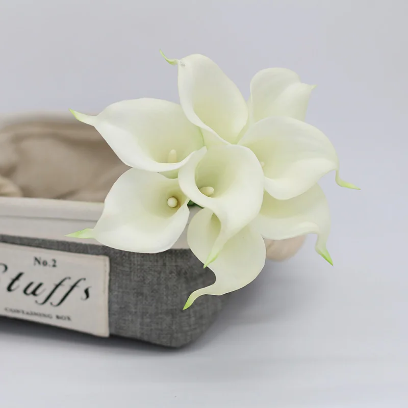 9 шт. Calla Lily Калла из латекса лилия свадебное украшение Цветочная композиция