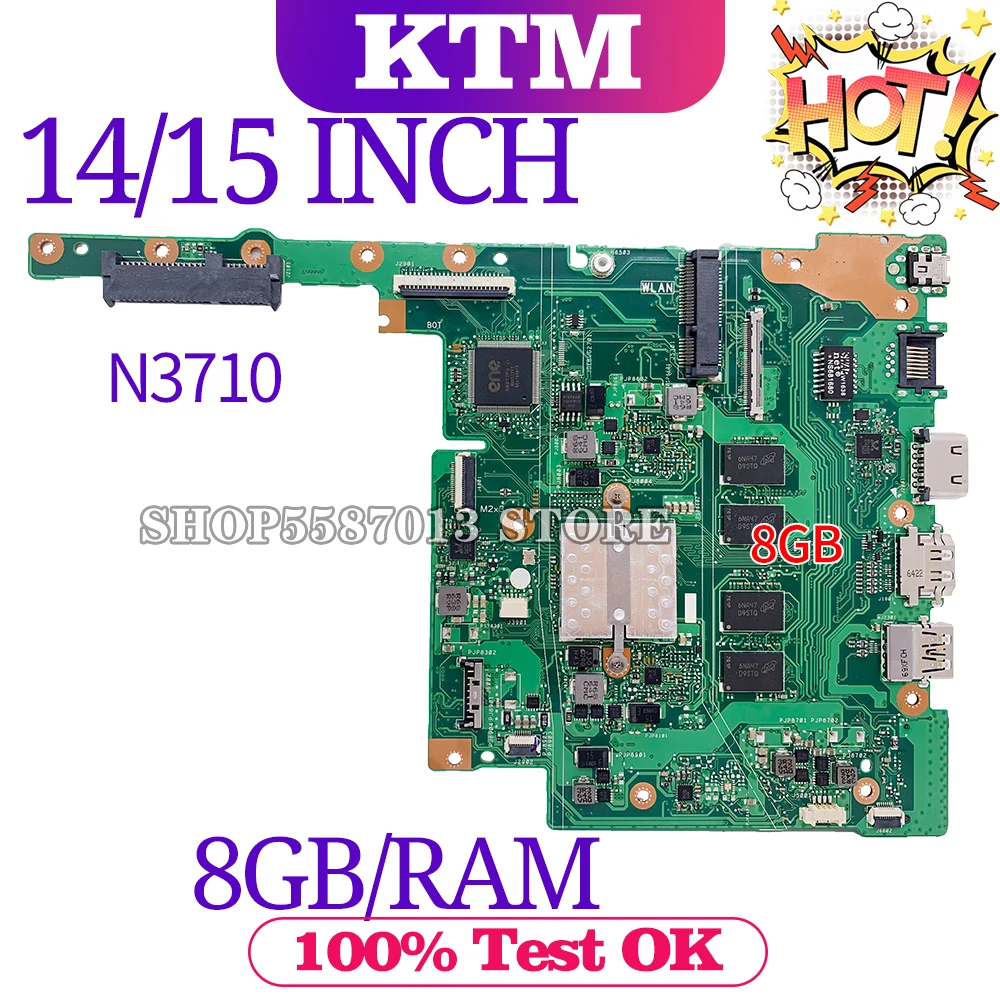 kefu motherboards e502sa laptop motherboard for asus e402s e402sa e502s e502sa original mainboard 8gb ram n3710 free global shipping