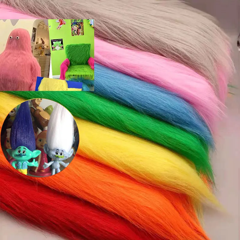 

12cm Imitation Plush Fur Fabric For diy Photo Props Background Chair Decorative Plush Fabric Materials Doll Toy Beard Hair