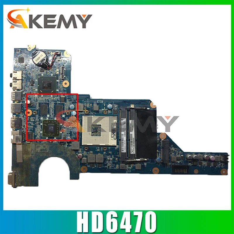 

Материнская плата Akemy 636375-001 650199-001 DA0R13MB6E0 для ноутбука HP Pavilion G4 G6 G7, материнская плата HM65 HD6470 GPU, тест ОК, быстрая доставка