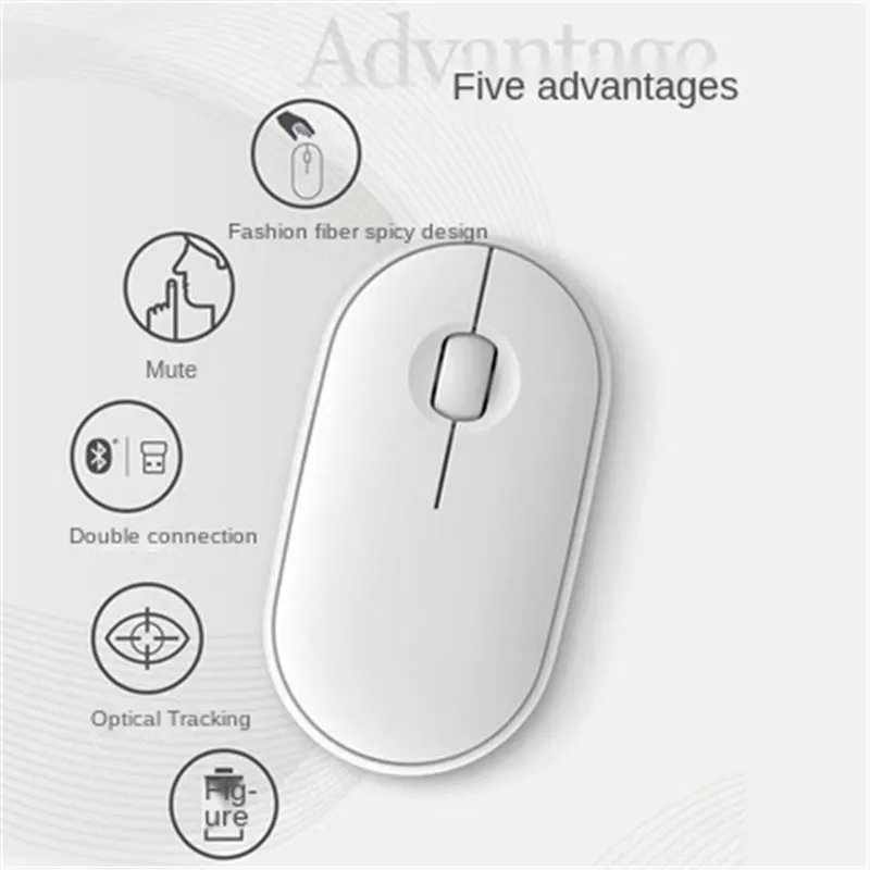 Для Logitech Pebble M350 беспроводная мышь двойной режим Bluetooth 2 4 ГГц бесшумный тонкий