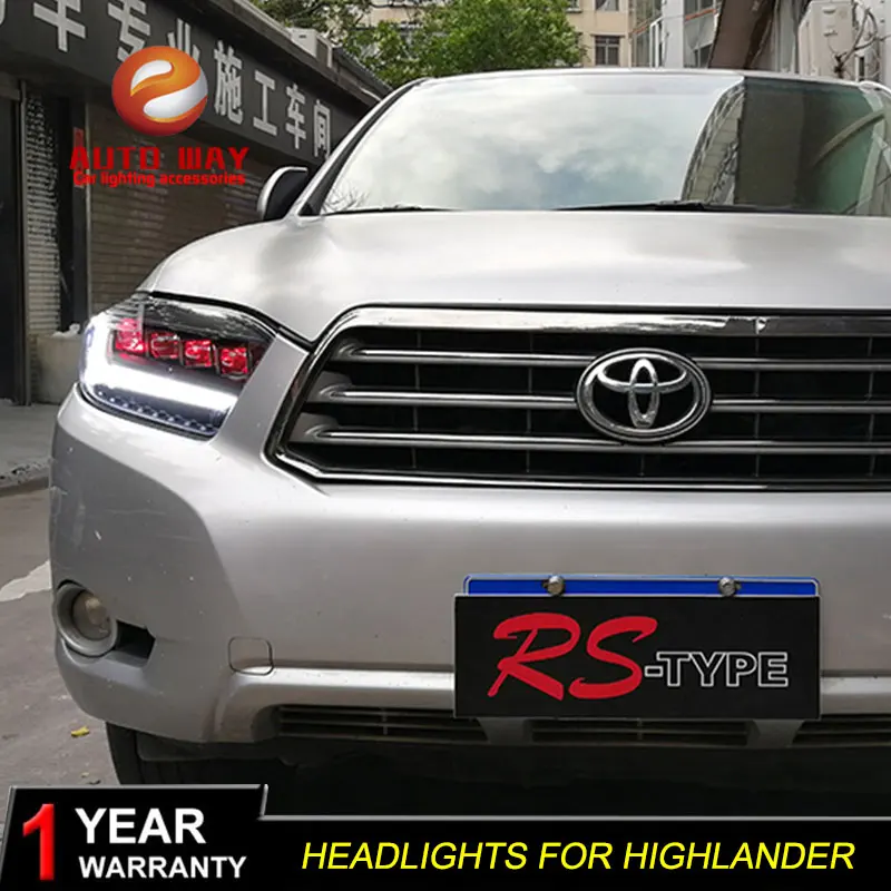 Чехол для фары Toyota Highlander 2009 2010 2011 LED DRL дневные ходовые огни | Автомобили и