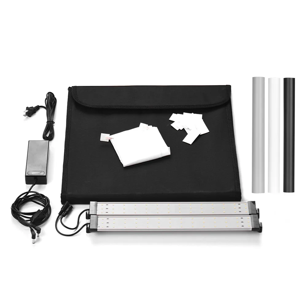 Портативный складной фотобокс для фотостудии лайтбокс с регулируемой яркостью и