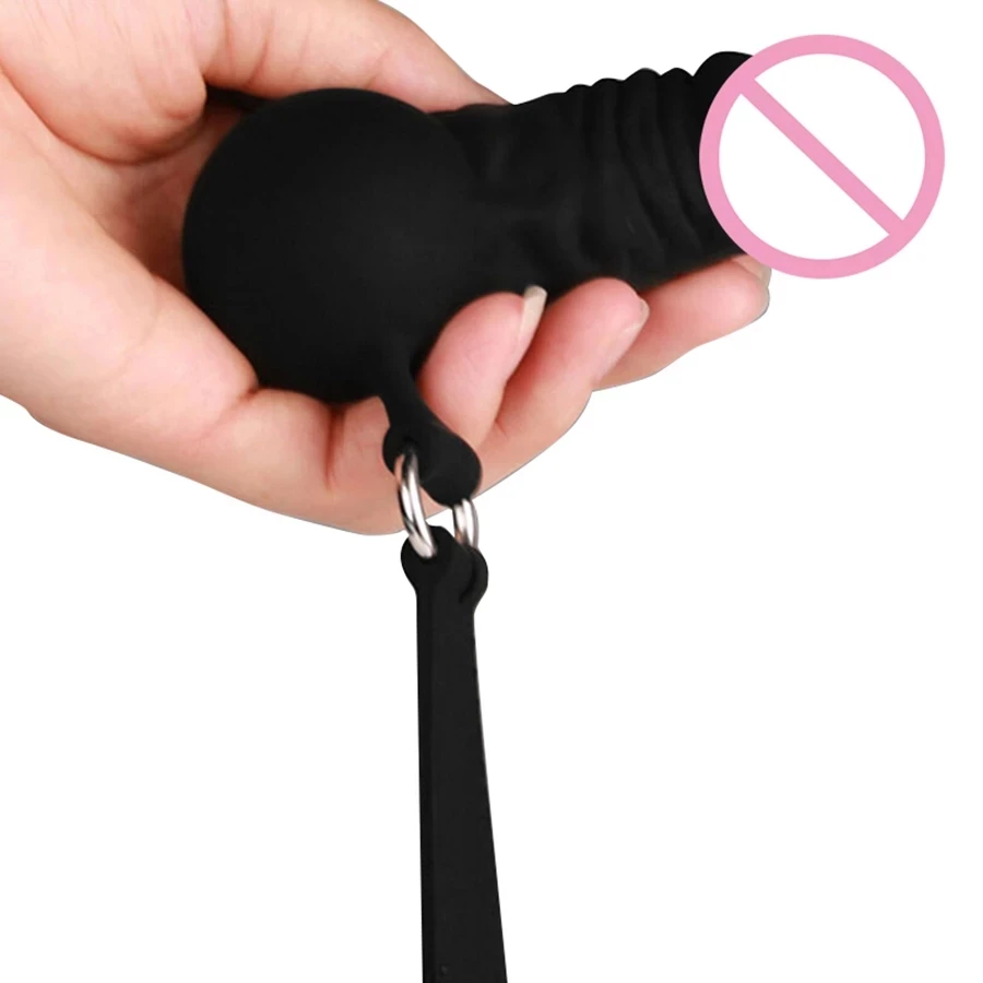 Реалистичный пенис в форме кляп полное Силиконовое лицо Banger фаллоимитатор