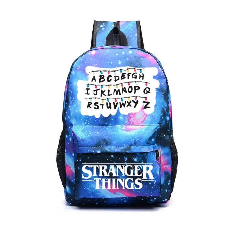 

IMIDO Stranger Things Backpack Women Casual Travel Bag School Students Backpacks Star Universe Space Printing Shoulders Bags