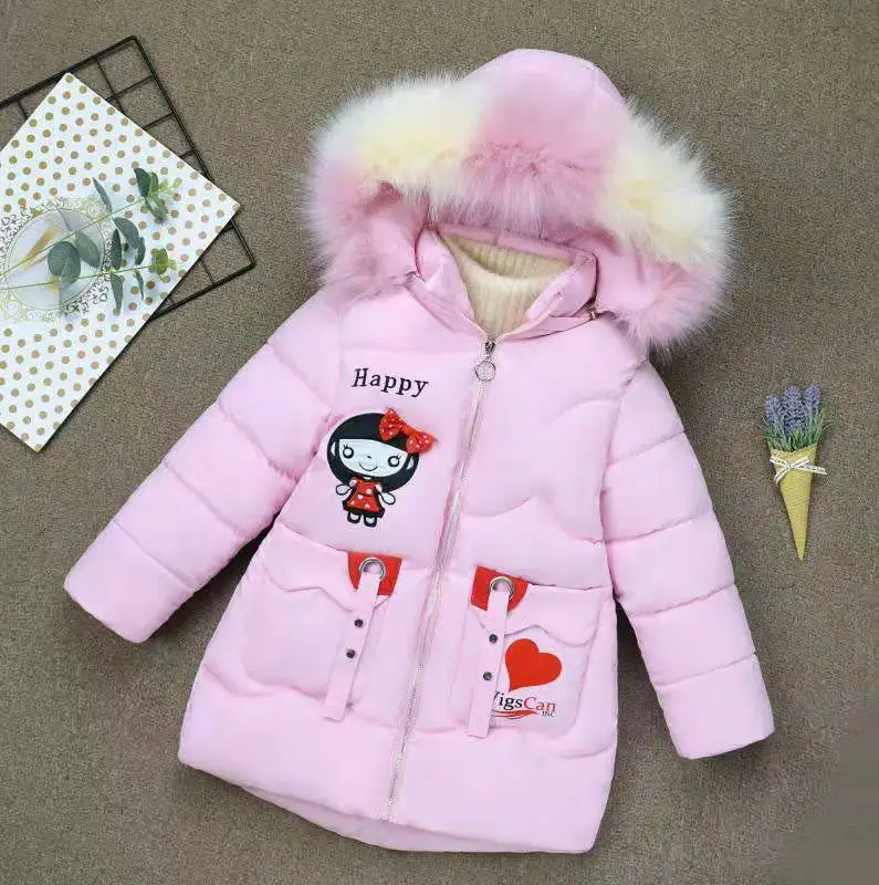 2019 зимняя куртка для девочек детская верхняя одежда теплая детские плотные