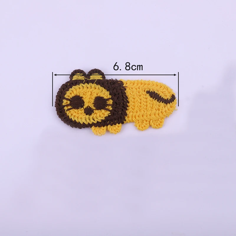 10 шт. креативная аппликация с вышивкой в виде животных нашивки для школьной