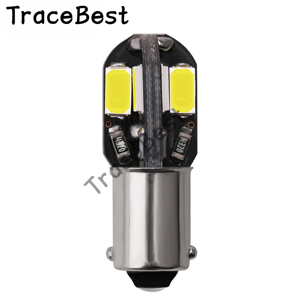 4 шт. BA9S 8 SMD 5630 Светодиодный Canbus лампы t4w h6w Автомобильный светодиодный интерьер