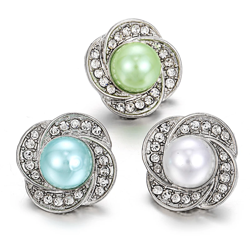 6 шт./лот новые жемчужные пуговицы ювелирные изделия узел из горного хрусталя 18 мм