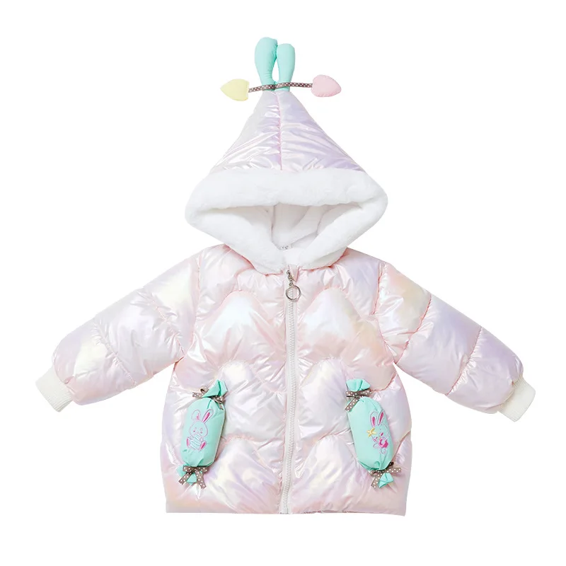 

Girls' Candy Cotton-Padded Clothes 2020 Korean Winter Clothes Baby Thickened Fashionable Jacket Children's Padded Jacket Tide