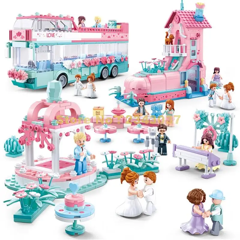 Игрушечный конструктор для девочек свадьба Танцевальная вечеринка помолвка