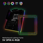A-RGB подсветка для материнской платы 5V3Pin чехол для ПК Рамка ATX MATX ITX MOBO украшение AURA SYNC пользовательский мод акриловая панель