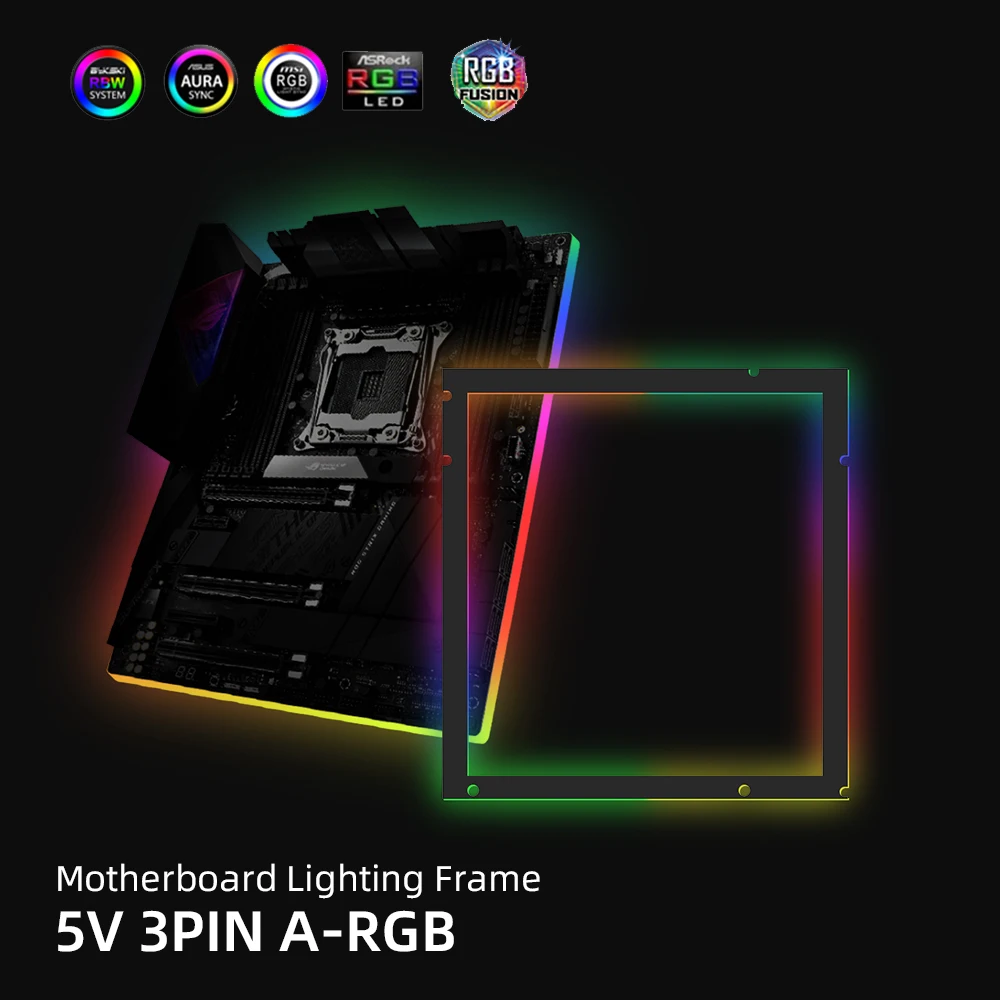 A RGB материнская плата освещение Pad 5V3Pin PC чехол рамка блок питания ATX MATX ITX MOBO