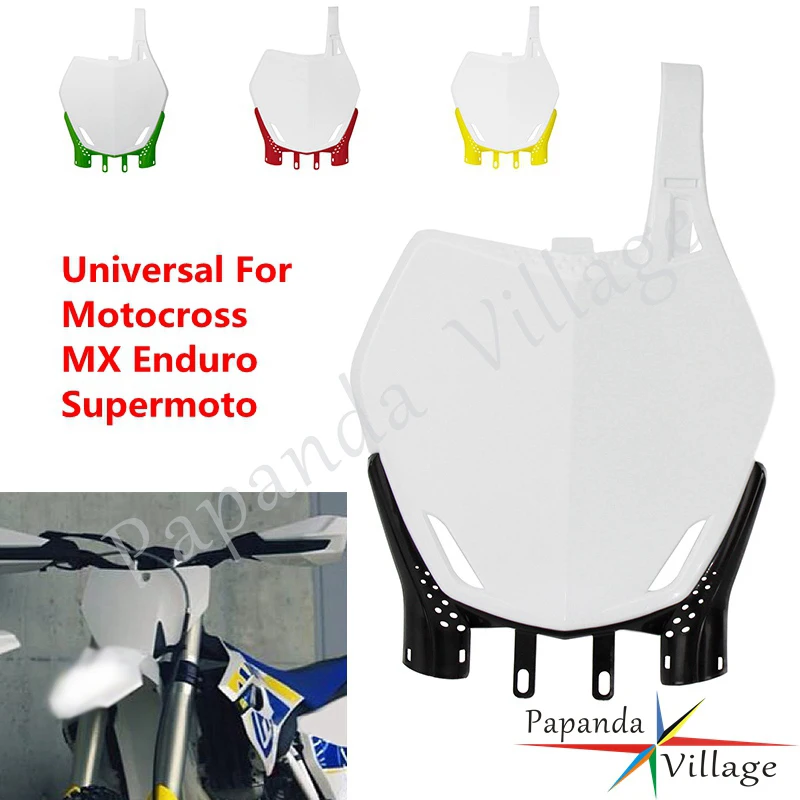 Пластиковая передняя табличка с номером для мотоцикла Кросса мотокросса Yamaha Honda