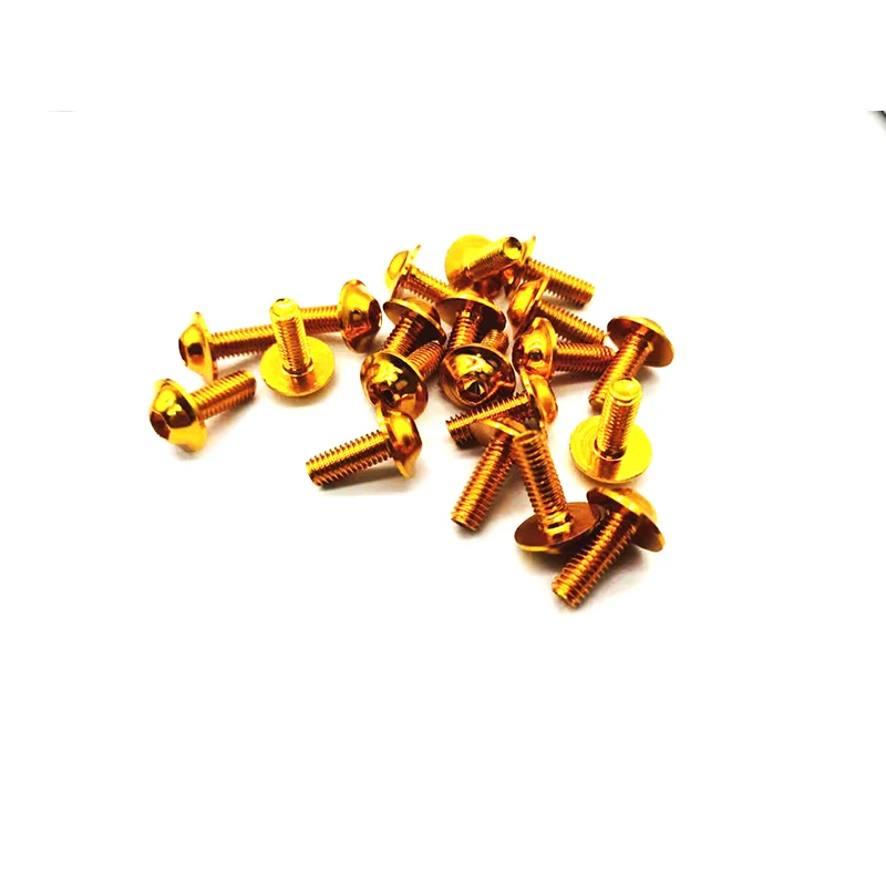 30pcs Motorcycle Bolts Screw M6 M5 x 16mm Aluminum adornment Anodised 20mm Screws Cap Head Multicolor options | Автомобили и