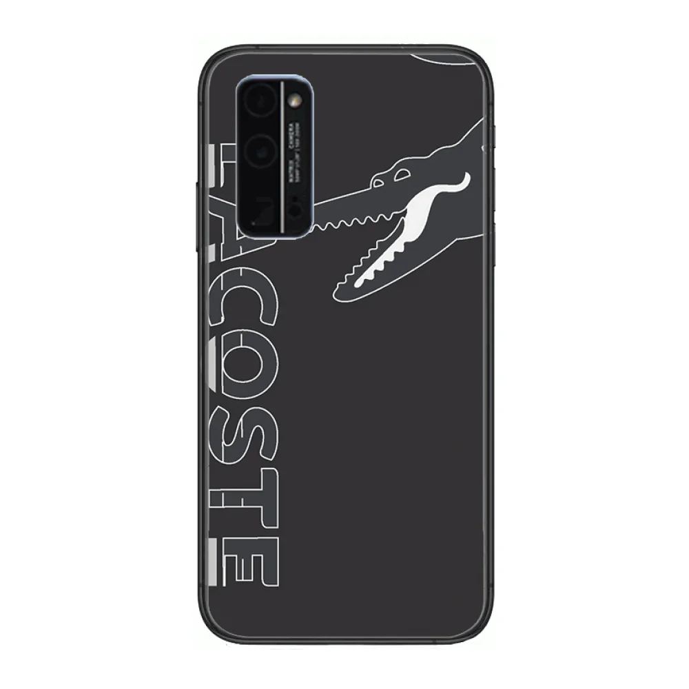 

Luxury LACOETE Genuine Phone Case Hull For Huawei Honor 8 9 10 20 30 A S Lite Pro 5g i Black Back Soft Cell Cover Pretty