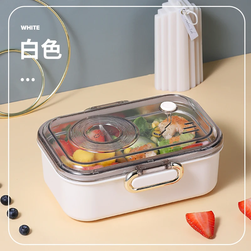 Fiambrera port&aacute;til Retro con fon&oacute;grafo, vajilla divertida, contenedor de almacenamiento de alimentos, caja Bento para ni&ntilde;os, escuela y oficina-4