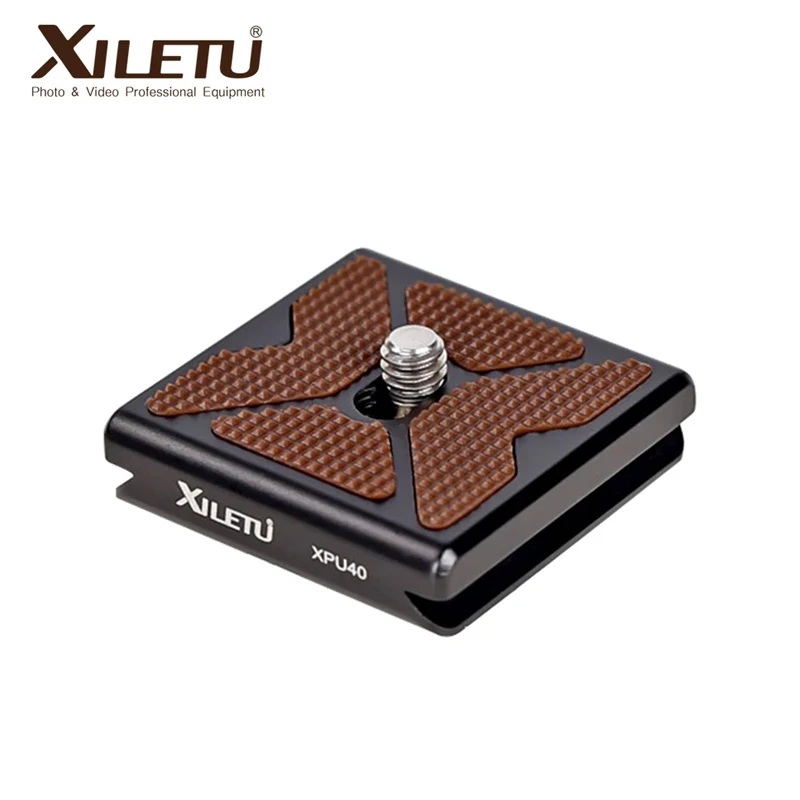 XILETU XPU-40 Mini универсальная пластина быстрого крепления силиконовая противоскользящая пластина с винтом 1/4 дюйма для SLR-камер штатив с шаровой головкой