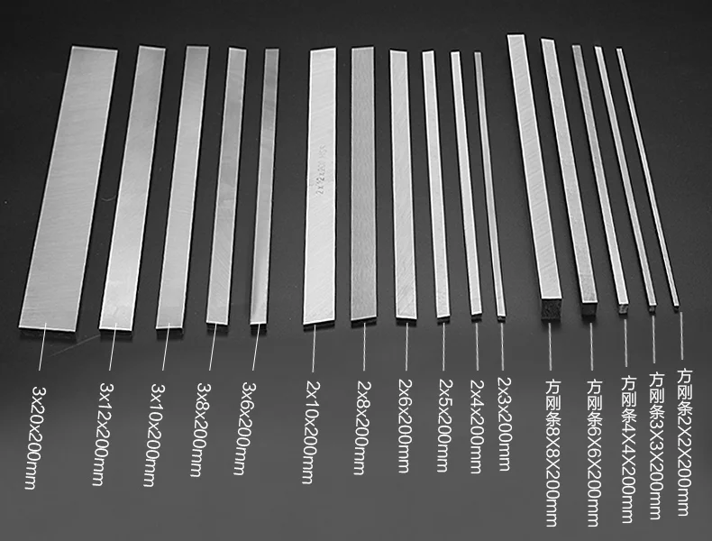 

HSS 2/3/4/5/6/8mm x 2/4/6/8/10/12/14/16/18/20mm x 200mm Square Lathe Tool Bit Mill Boring Cutter
