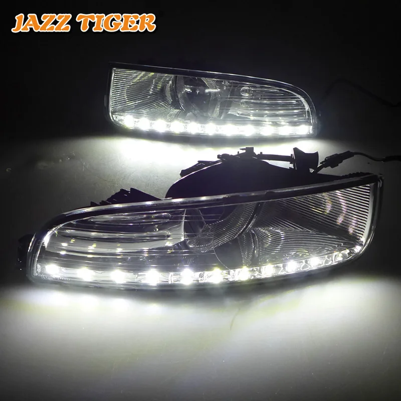 Джаз тигр 2 шт. супер Яркость дневные ходовые огни Светодиодные лампы 12V