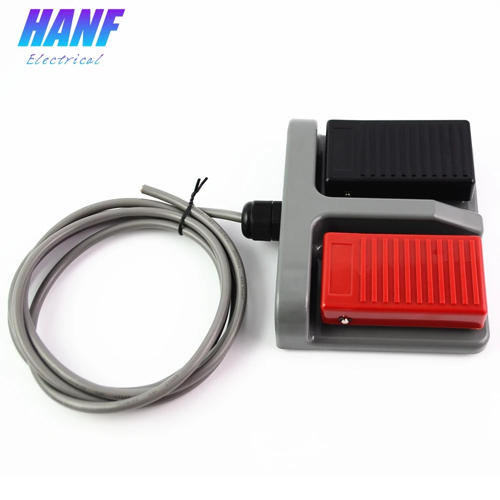 1 шт. мгновенный пластиковый ножной переключатель Бесконечность двойная педаль