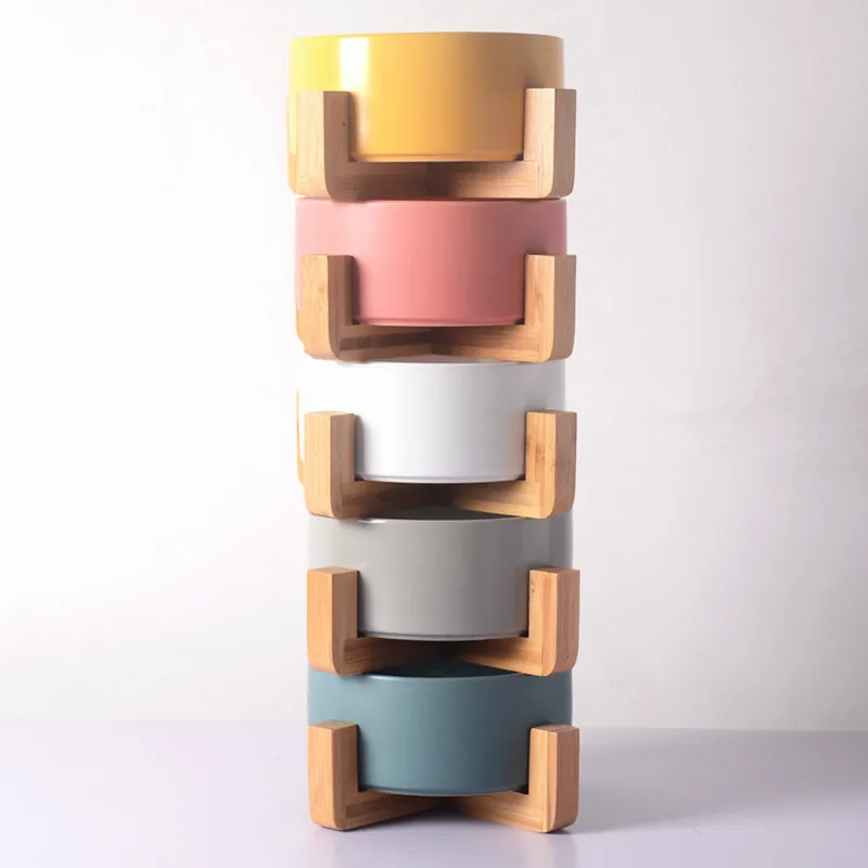 Preise Keramik Schüssel Nordic Holz Rack Für Haustiere Salat Schüssel Katze Schüssel Keramik Katze Lebensmittel Halter Hund Reis Schüssel Wasser Schüssel Lebensmittel Schüssel Haustier Schüssel