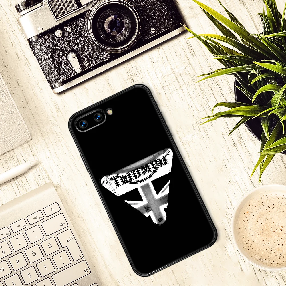 

Triumph motorcycle logo Phone Case Cover Hull For HUAWEI honor 7a 8s 8a 8x 9 9x 10 20 i Lite Pro black Waterproof Trend Cover