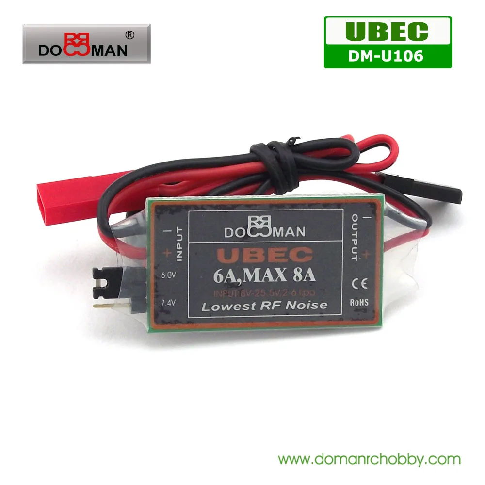1 шт./лот DM-U106 DOMAN RC высокое напряжение 6v/7 4 v 6A выход 2s-6S/8-25 5 V входной переключатель