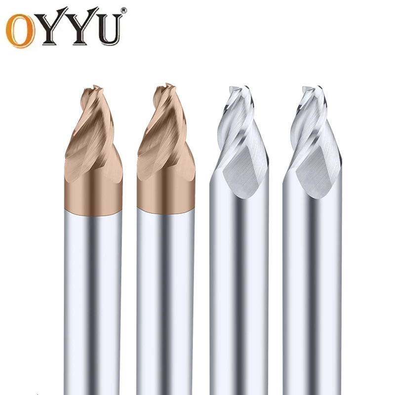 

OYYU Taper End Mill Solid Carbide Tungsten Steel Oblique Tool CNC Milling Machine Metal Cutter 0.5 1 1.5 2 3 5 10 15 20 Degree
