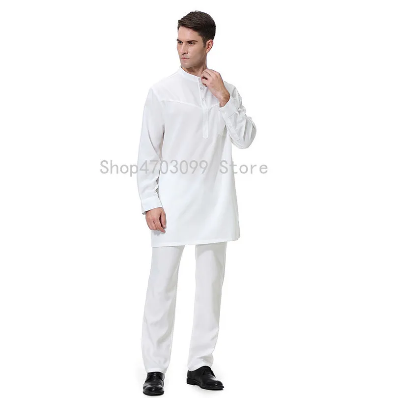 Fashion Muslim Sets islamique men turkish clothes pants muslimah wear moslim man saudi arabia muslim clothing for men